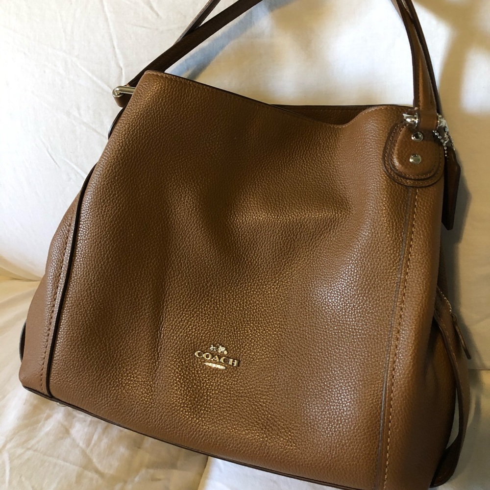 Leather Coach Handbag